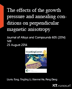  The effects of the growth pressure and annealing conditions on perpendicular magnetic anisotropy of sputtered NdFeCo films on Si(111)